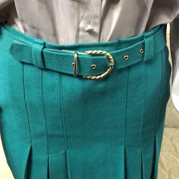 🌺 VINTAGE CELAIN PARIS SKIRT SIZE 44 - Picture 5 of 11